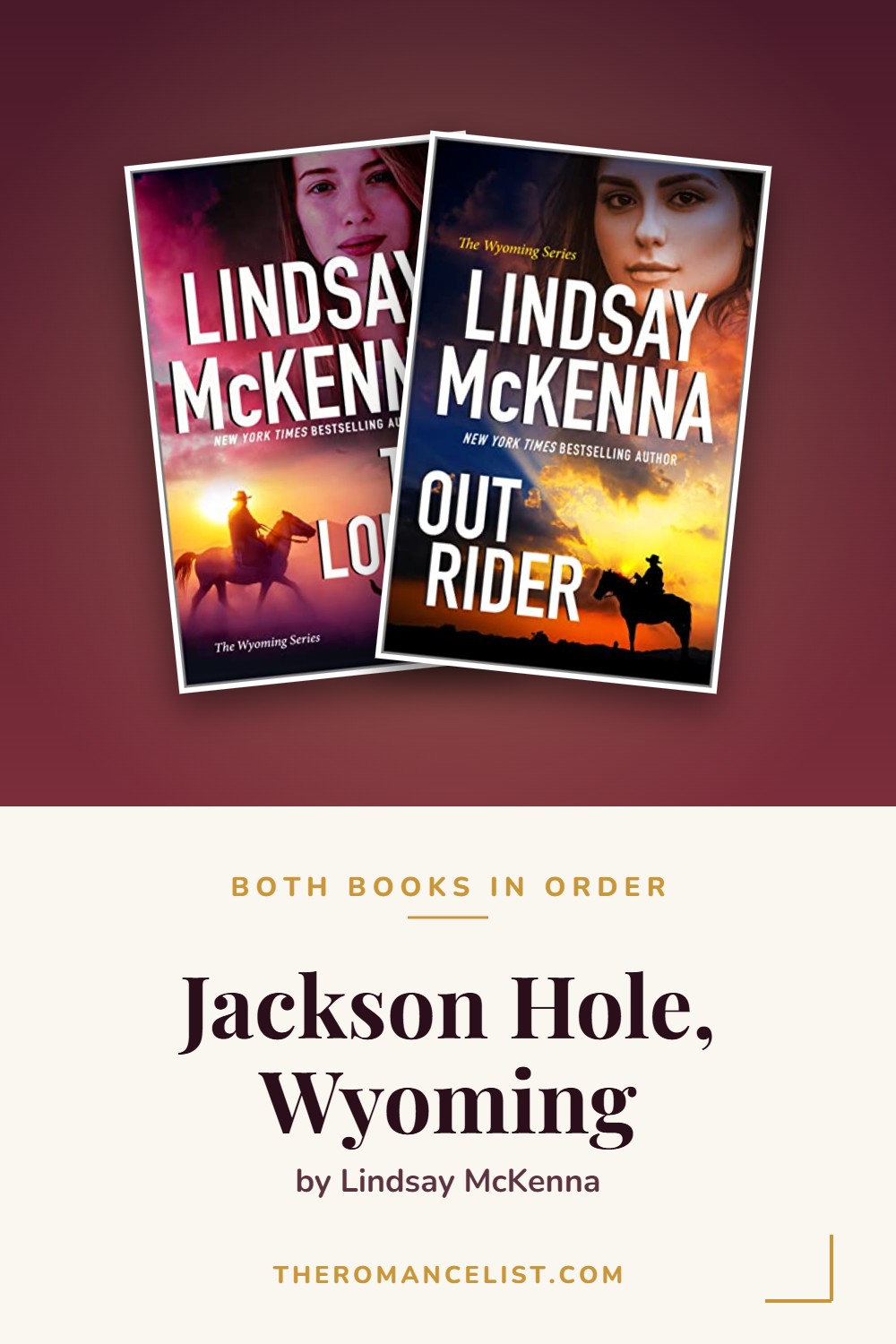 Jackson Hole, Wyoming by Lindsay McKenna — books in order