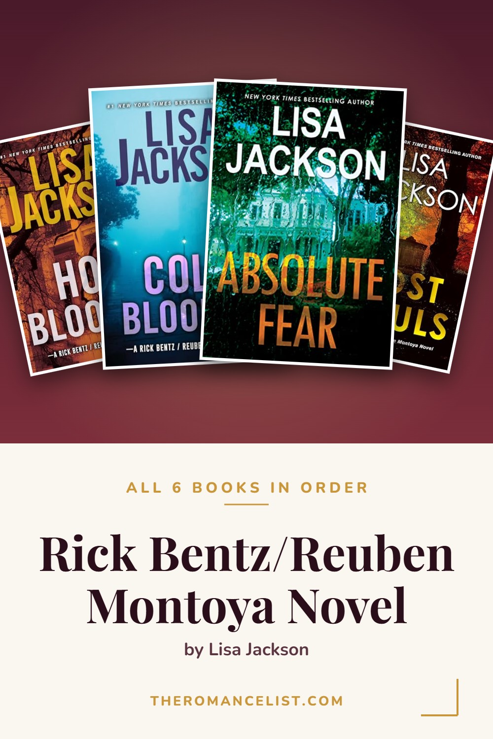 Rick Bentz/Reuben Montoya Novel by Lisa Jackson — books in order