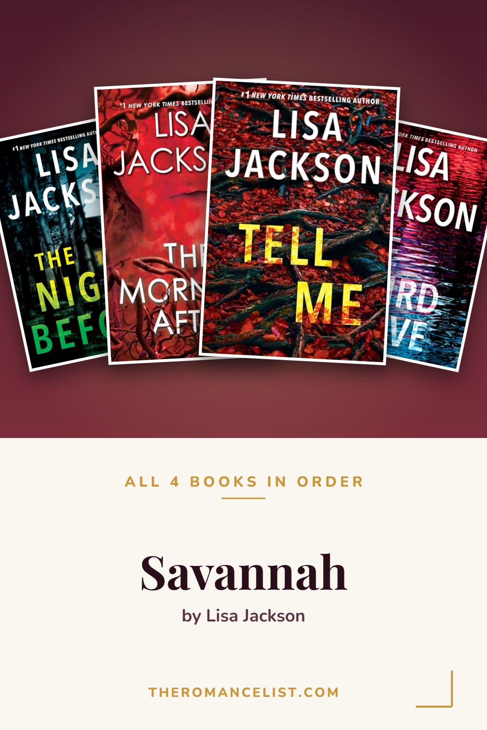 Savannah by Lisa Jackson — books in order