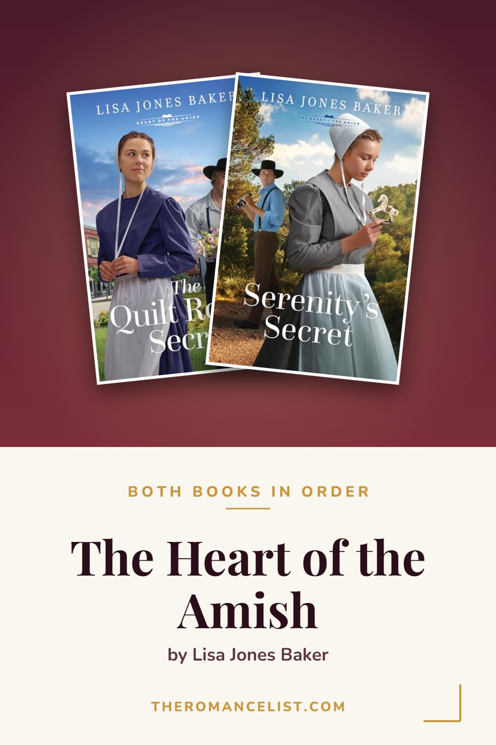 The Heart of the Amish by Lisa Jones Baker — books in order
