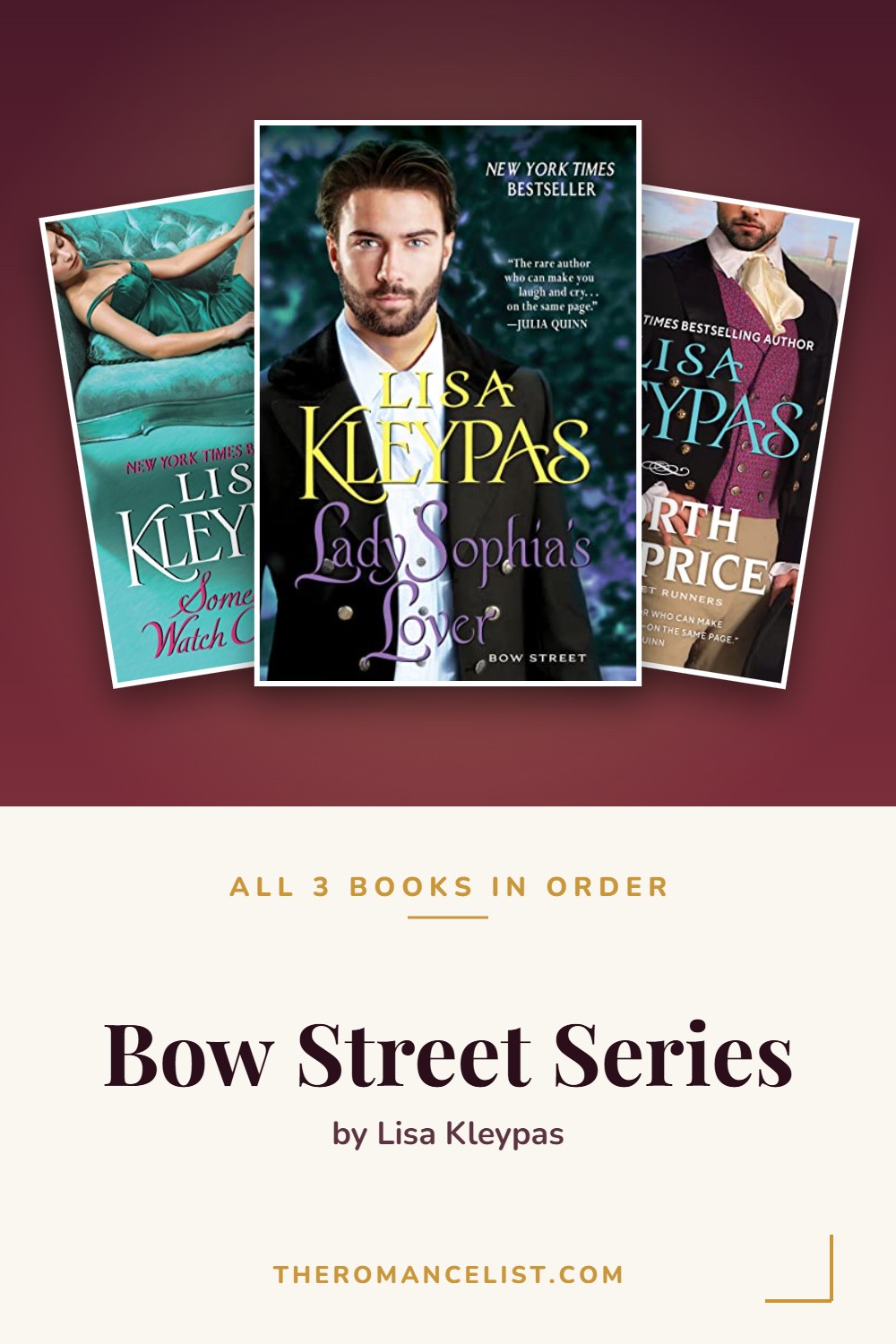 Bow Street Series by Lisa Kleypas — books in order
