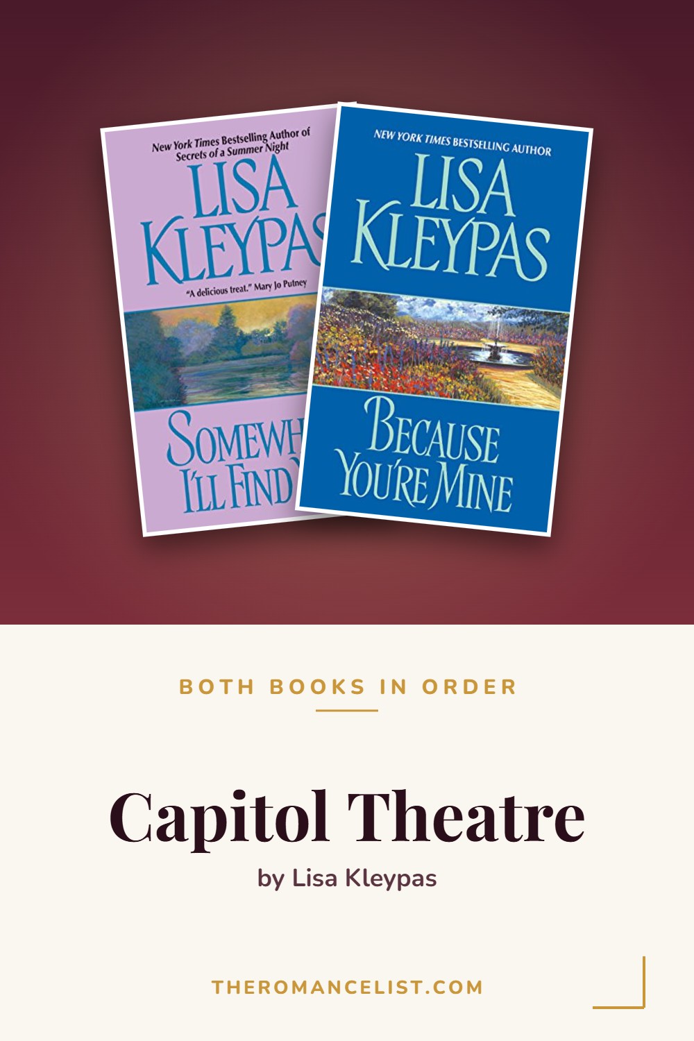 Capitol Theatre by Lisa Kleypas — books in order