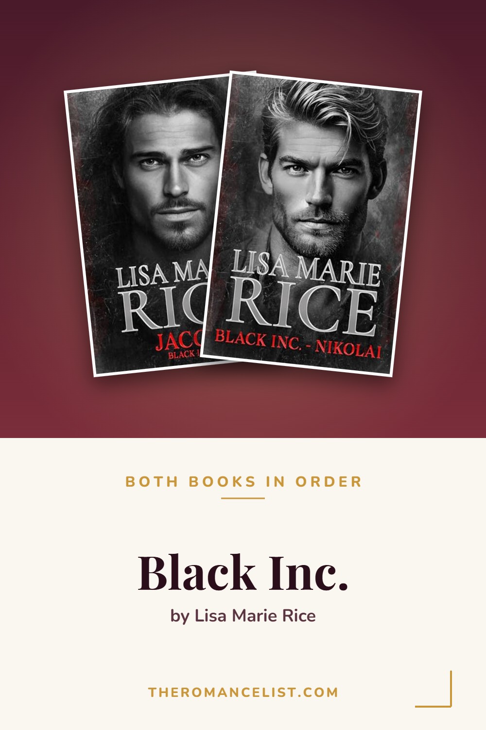 Black Inc. by Lisa Marie Rice — books in order