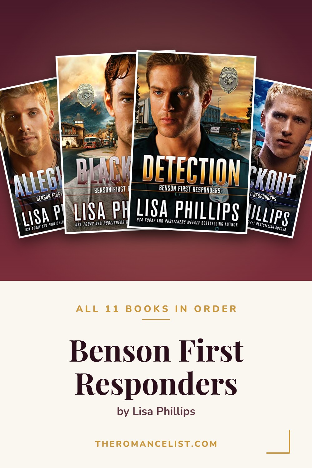 Benson First Responders by Lisa Phillips — books in order