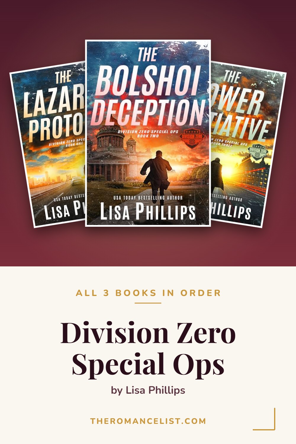 Division Zero Special Ops by Lisa Phillips — books in order