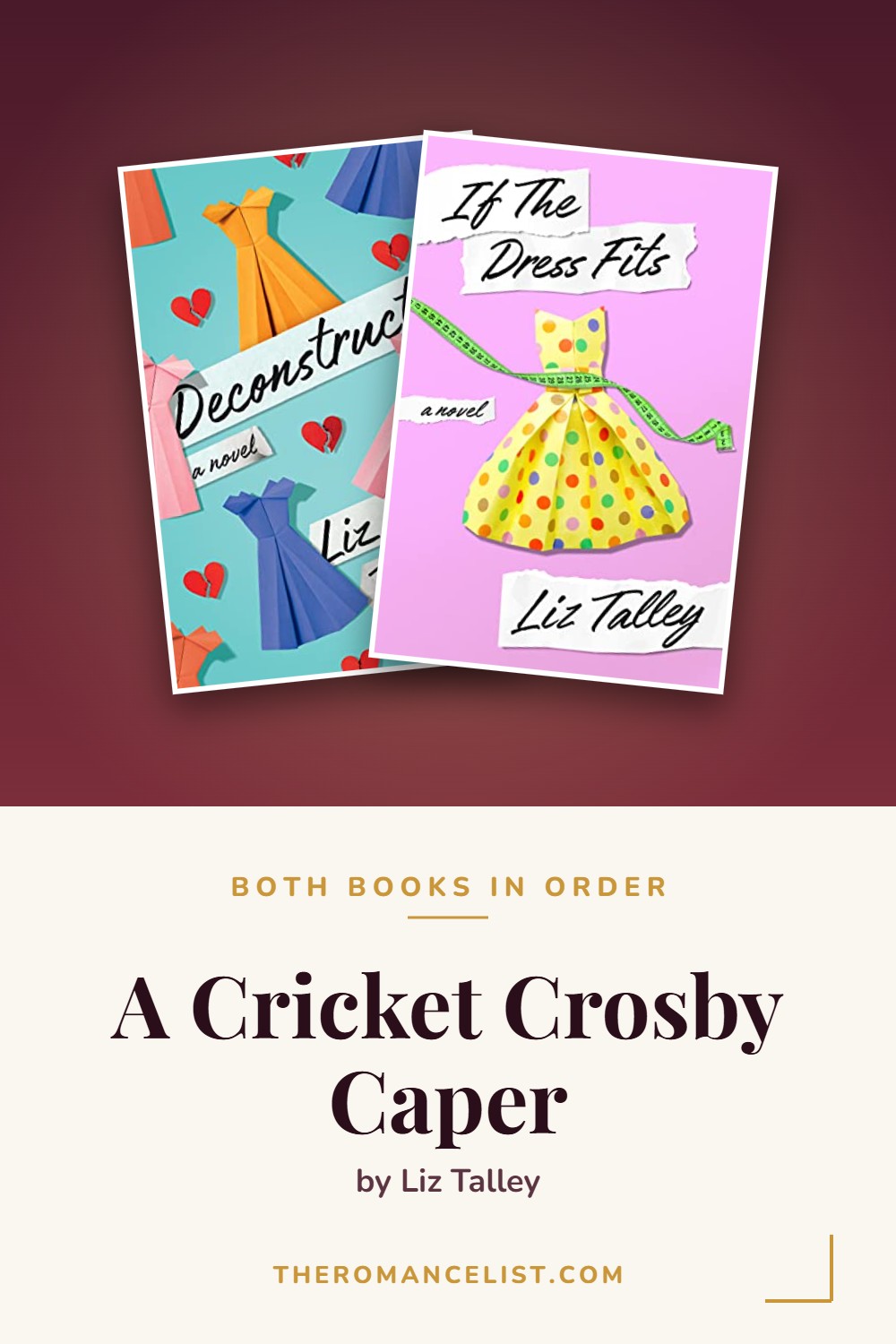 A Cricket Crosby Caper by Liz Talley — books in order