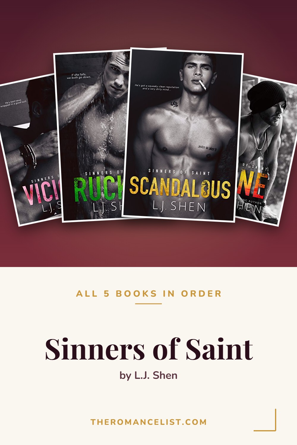 Sinners of Saint by L.J. Shen — books in order