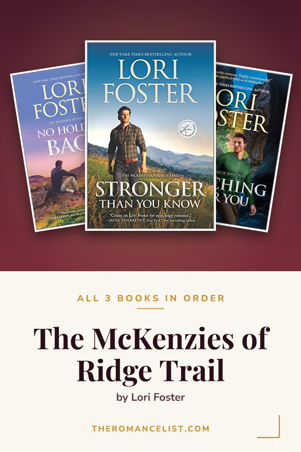 The McKenzies of Ridge Trail by Lori Foster — books in order