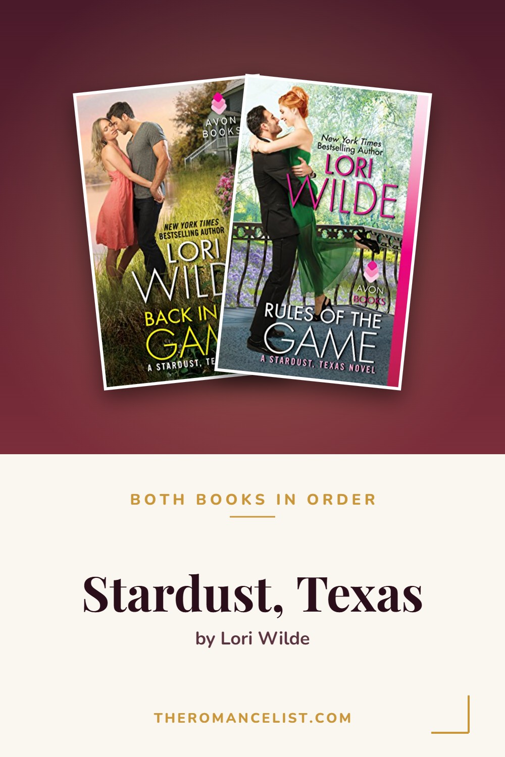 Stardust, Texas by Lori Wilde — books in order