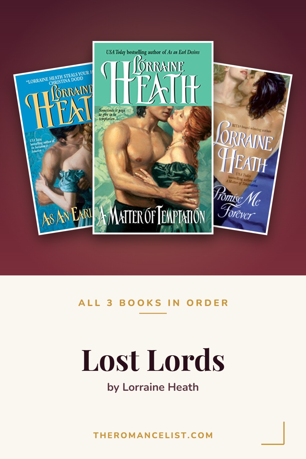 Lost Lords by Lorraine Heath — books in order