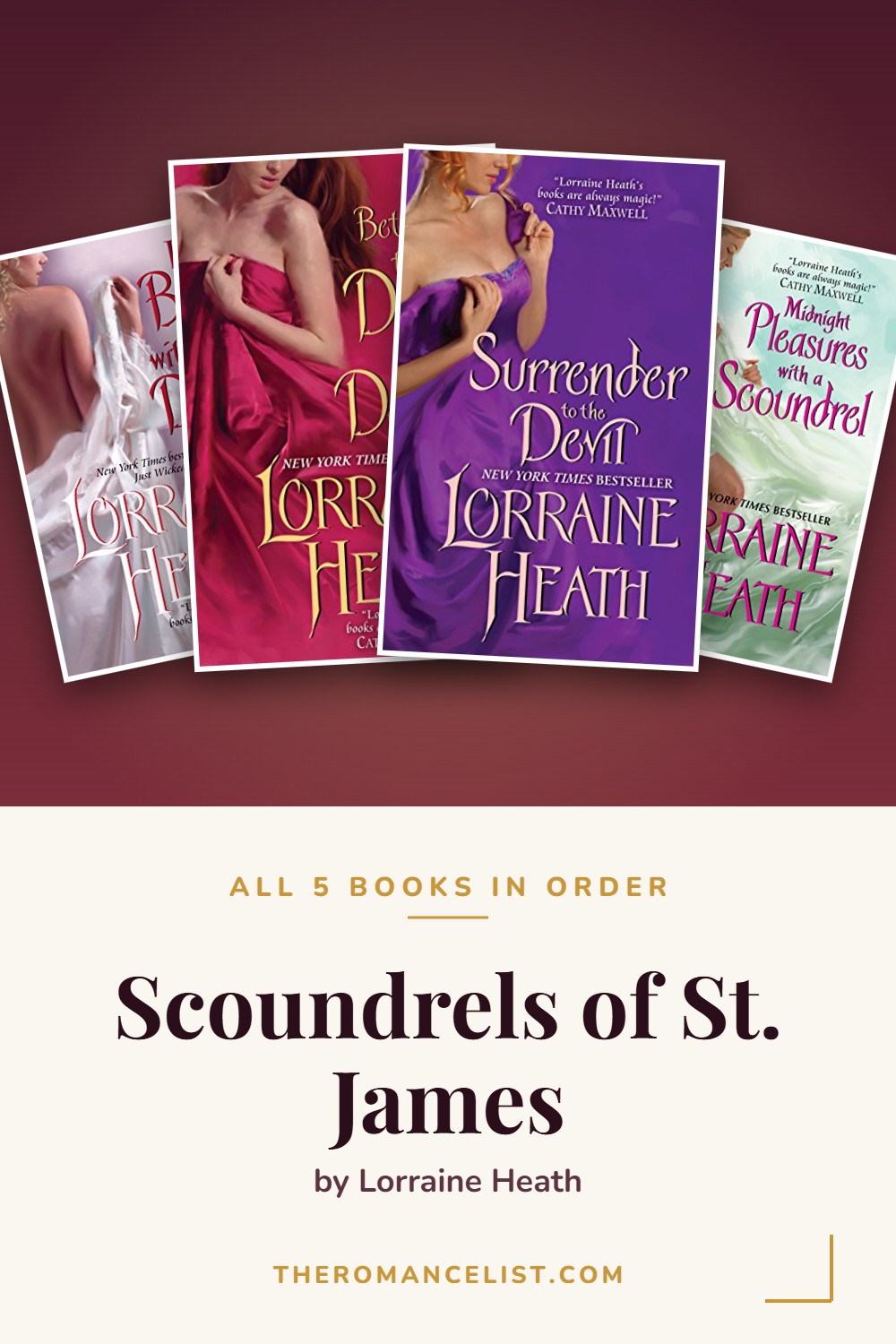 Scoundrels of St. James by Lorraine Heath — books in order