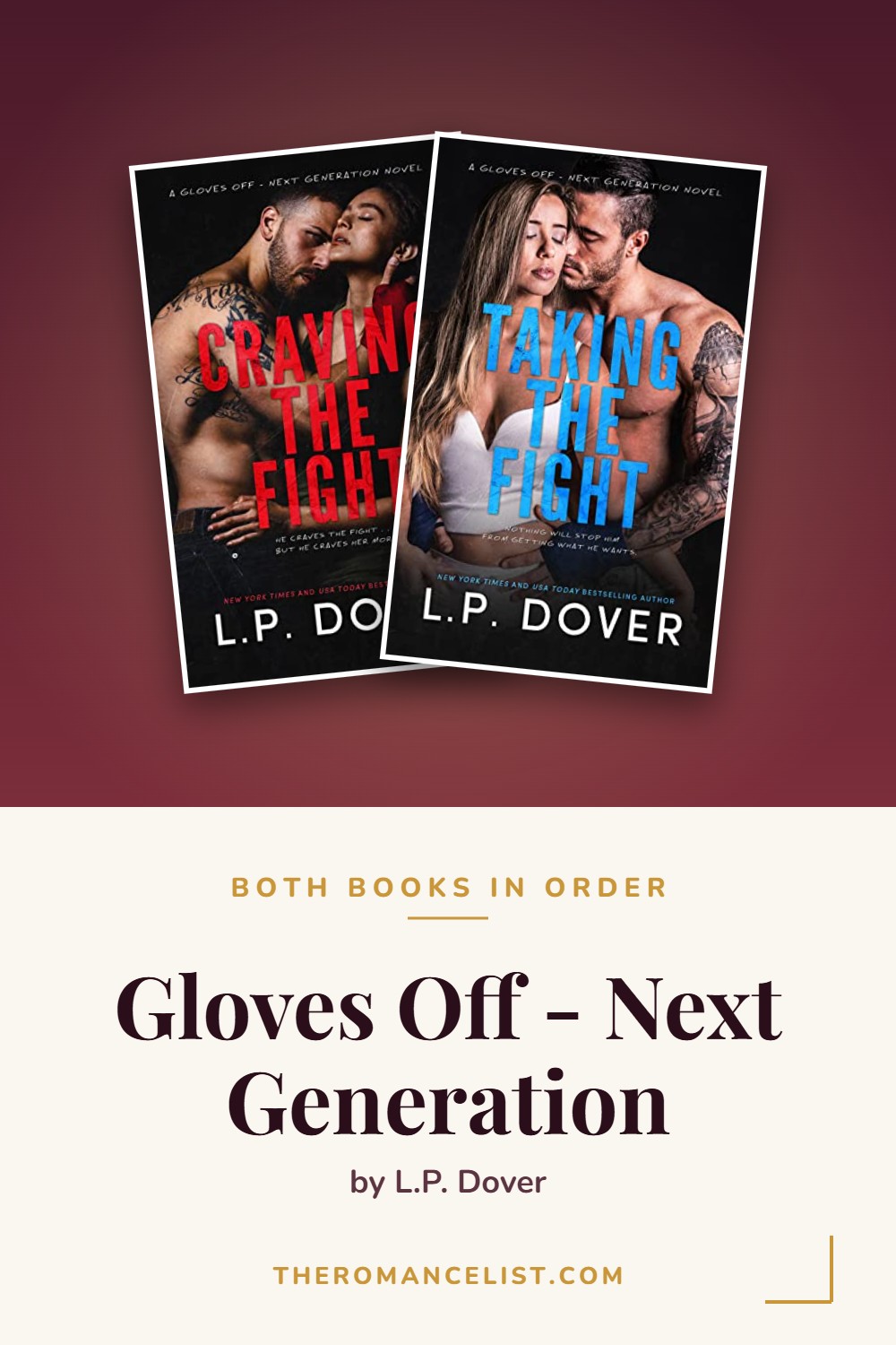 Gloves Off - Next Generation by L.P. Dover — books in order
