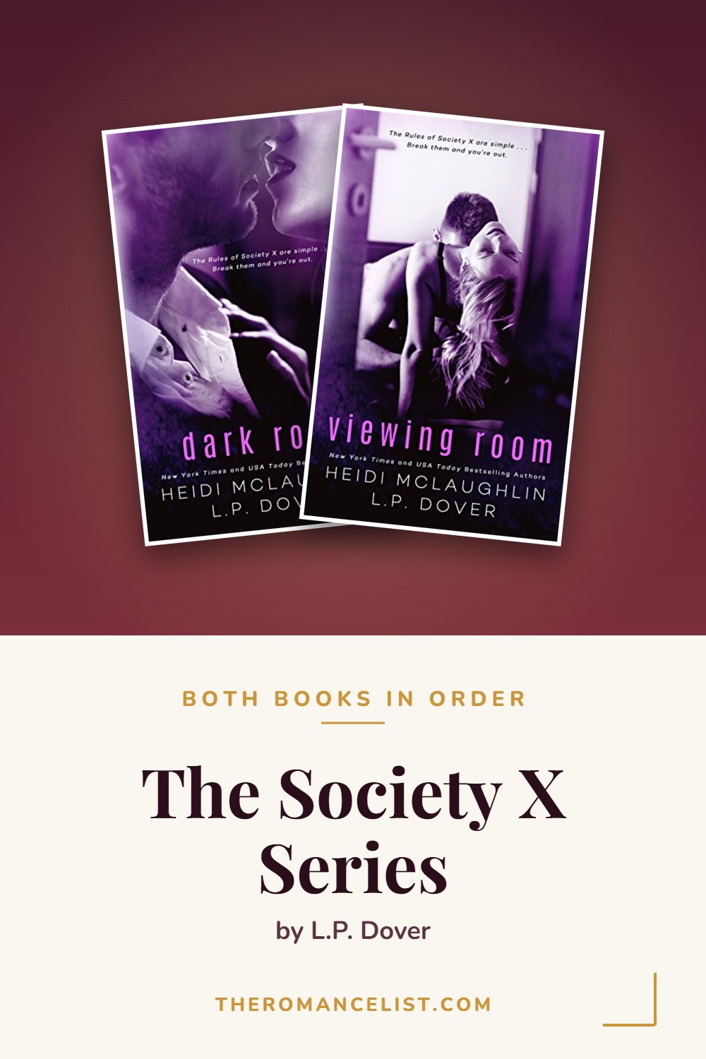 The Society X Series by L.P. Dover — books in order