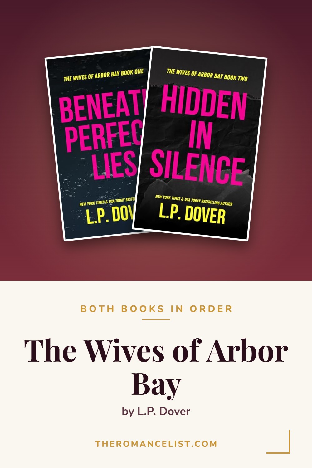 The Wives of Arbor Bay by L.P. Dover — books in order
