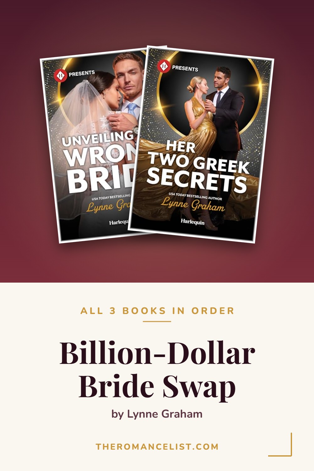 Billion-Dollar Bride Swap by Lynne Graham — books in order