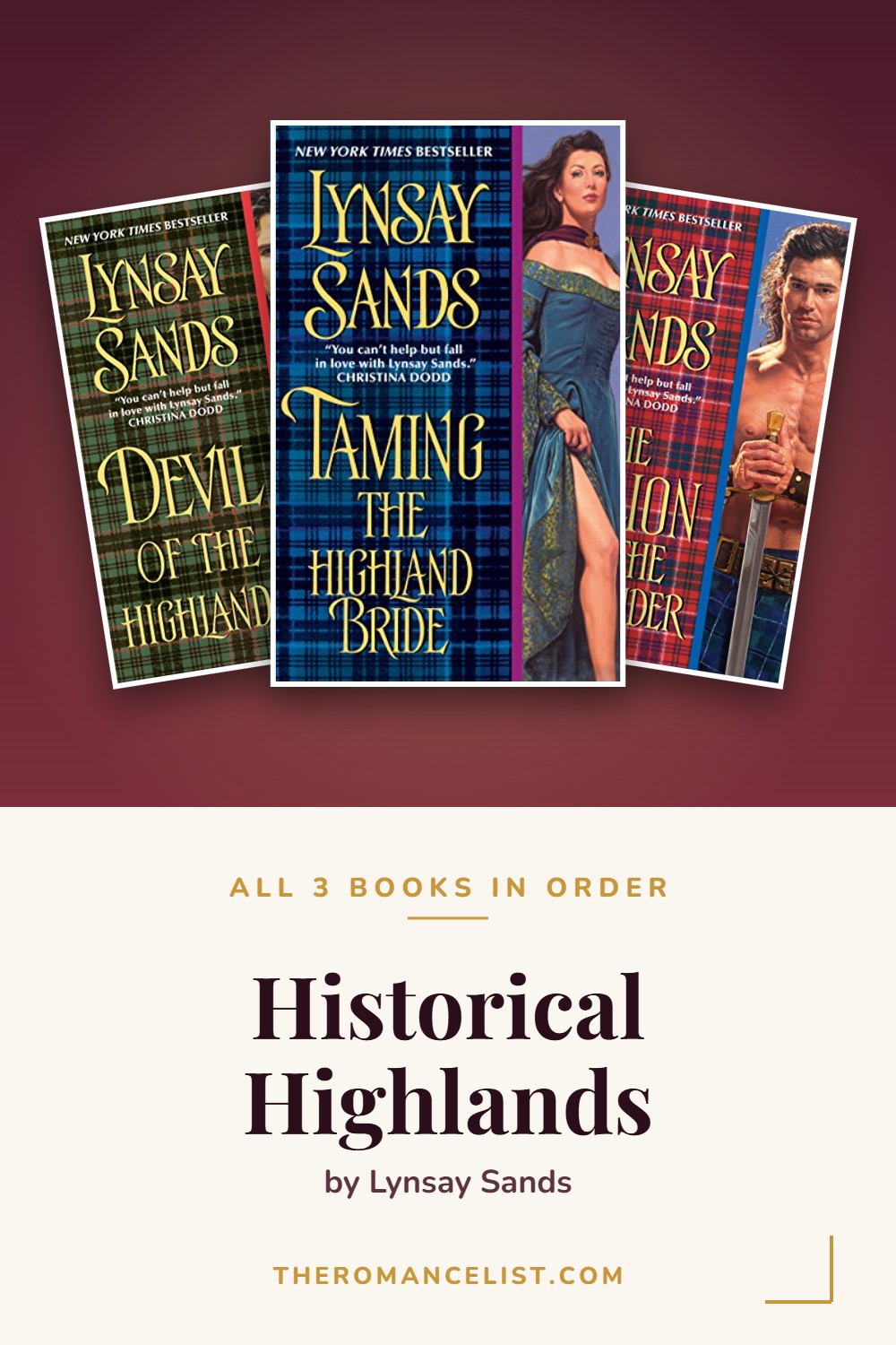 Historical Highlands by Lynsay Sands — books in order