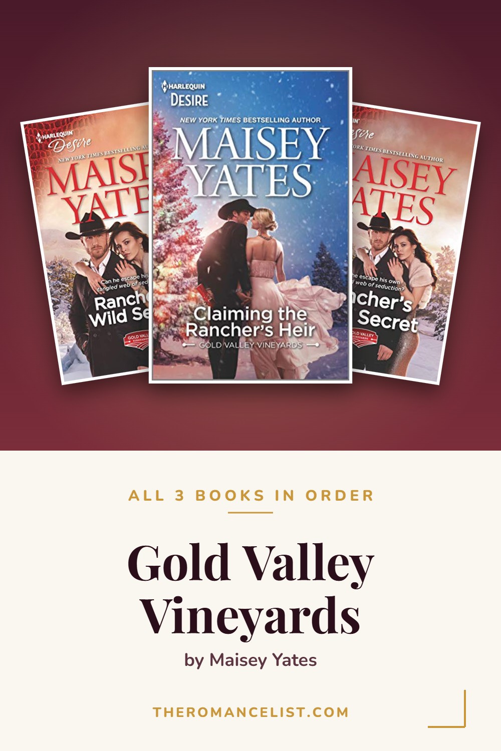 Gold Valley Vineyards by Maisey Yates — books in order