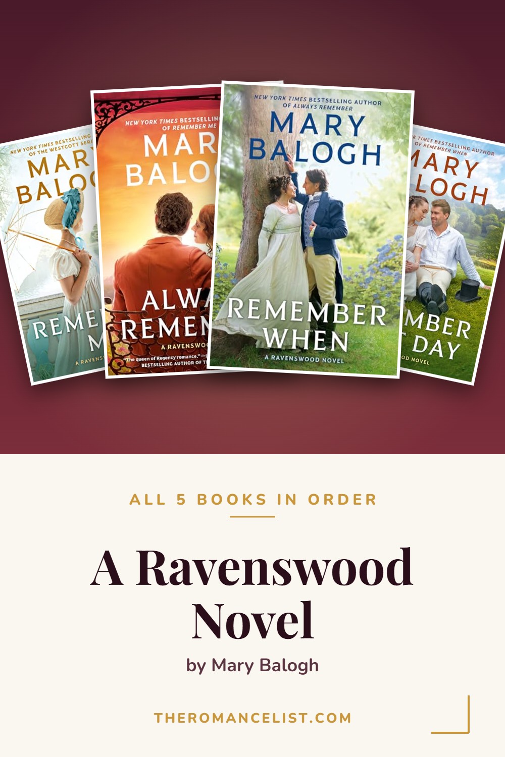 A Ravenswood Novel by Mary Balogh — books in order