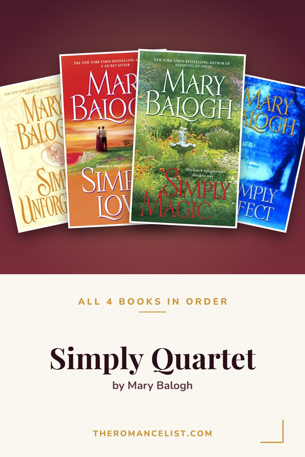 Simply Quartet by Mary Balogh — books in order