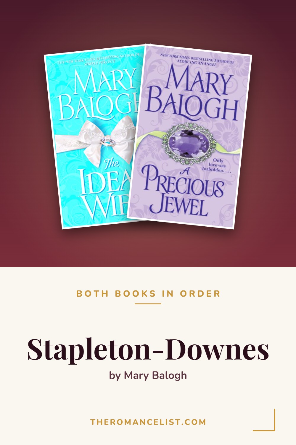 Stapleton-Downes by Mary Balogh — books in order