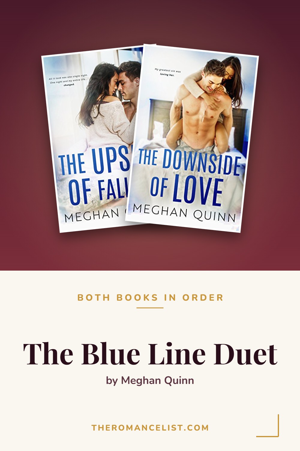 The Blue Line Duet by Meghan Quinn — books in order