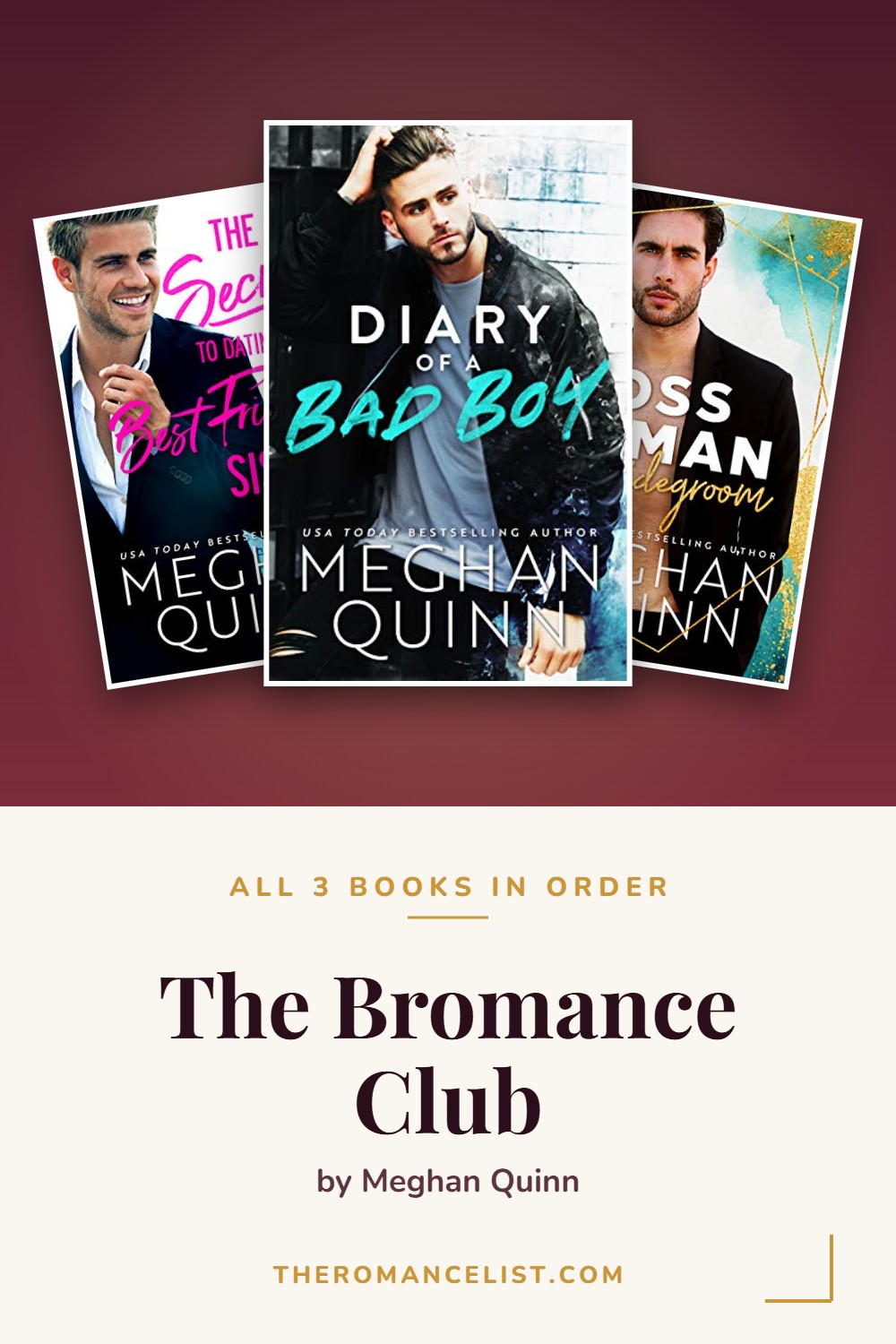 The Bromance Club by Meghan Quinn — books in order