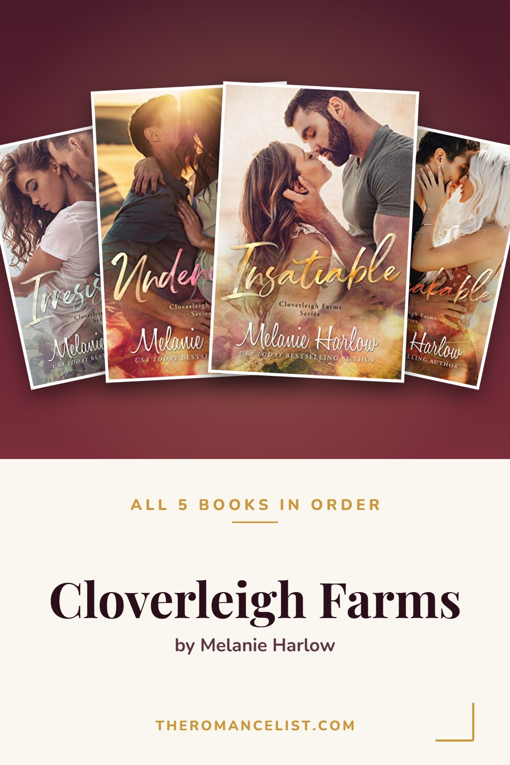 Cloverleigh Farms by Melanie Harlow — books in order