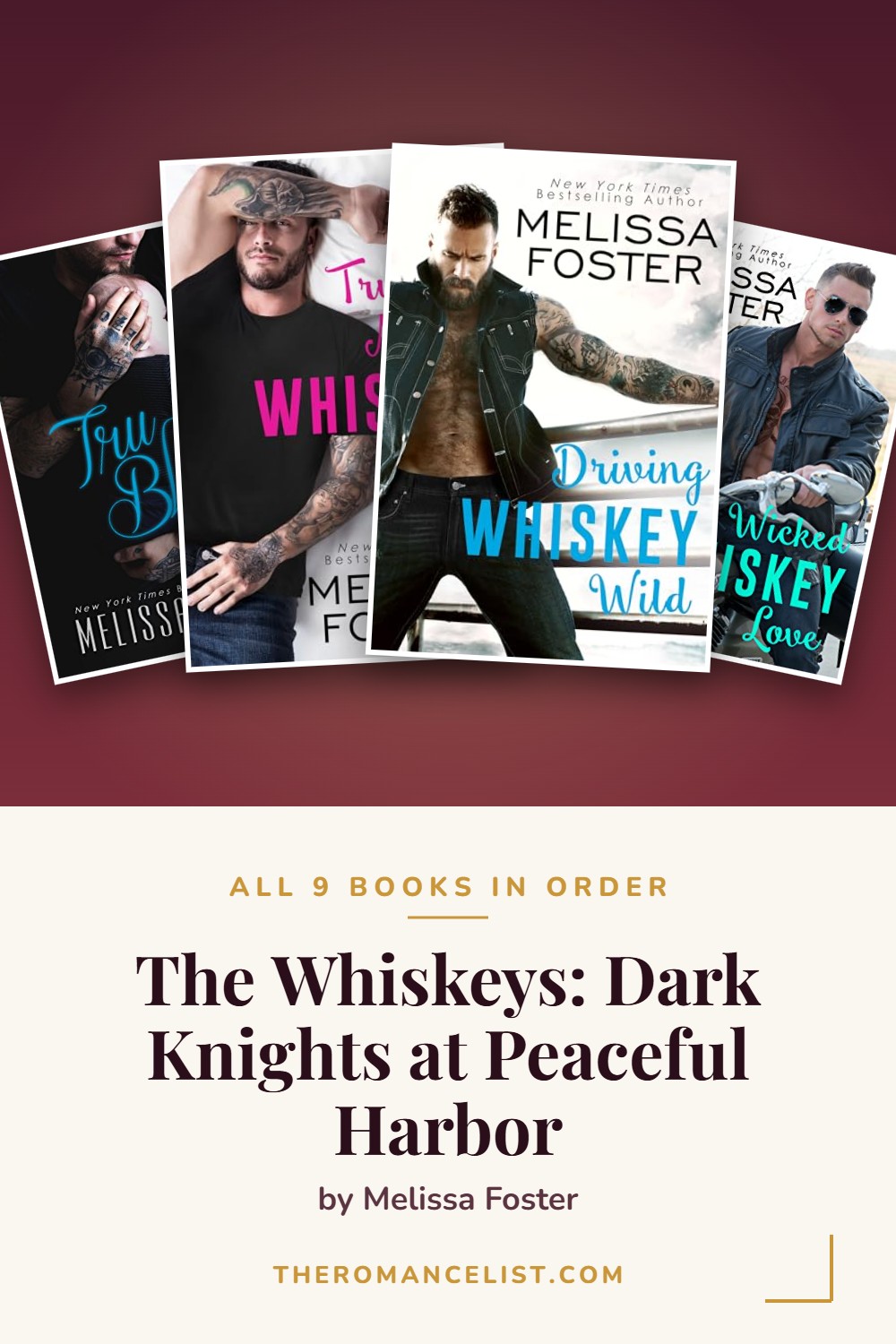 The Whiskeys: Dark Knights at Peaceful Harbor by Melissa Foster — books in order