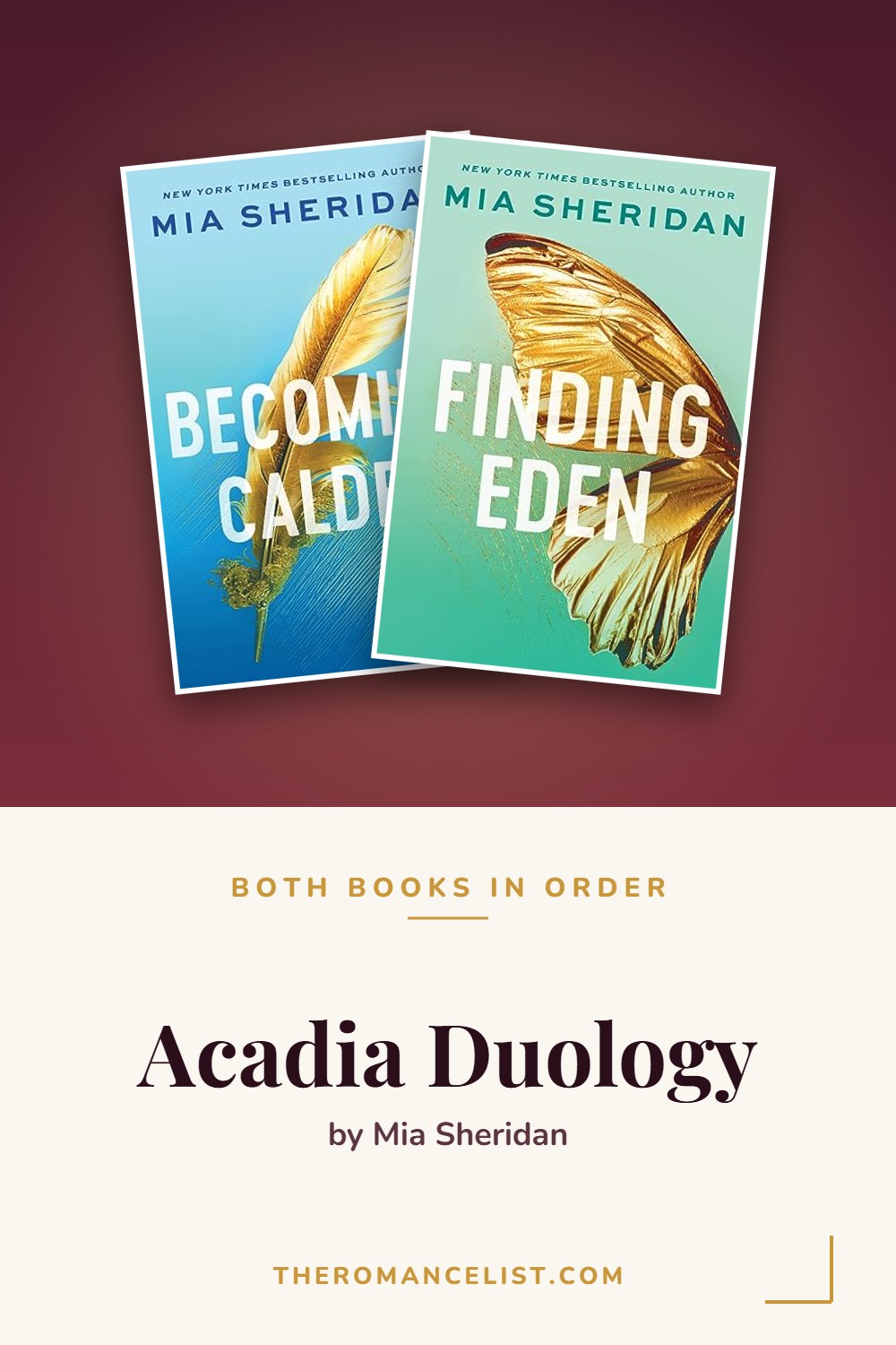 Acadia Duology by Mia Sheridan — books in order
