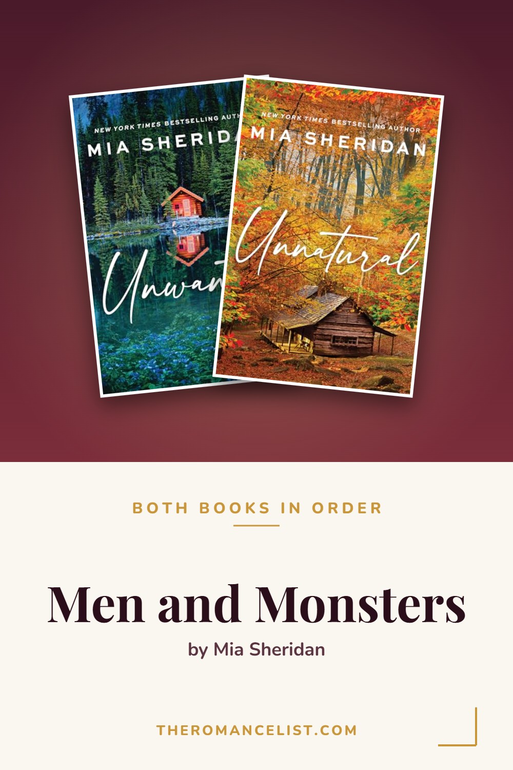 Men and Monsters by Mia Sheridan — books in order