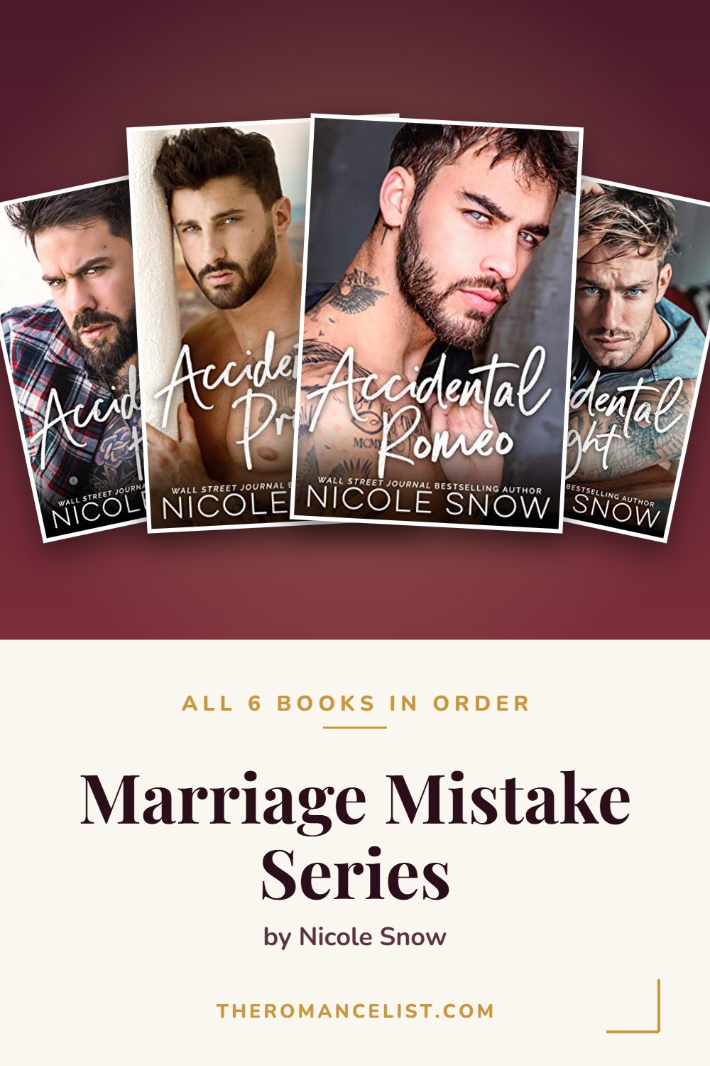 Marriage Mistake Series by Nicole Snow — books in order