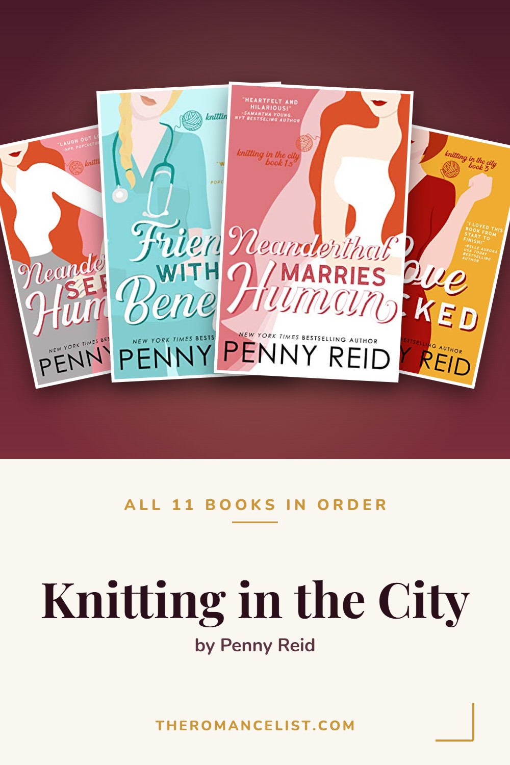 Knitting in the City by Penny Reid — books in order