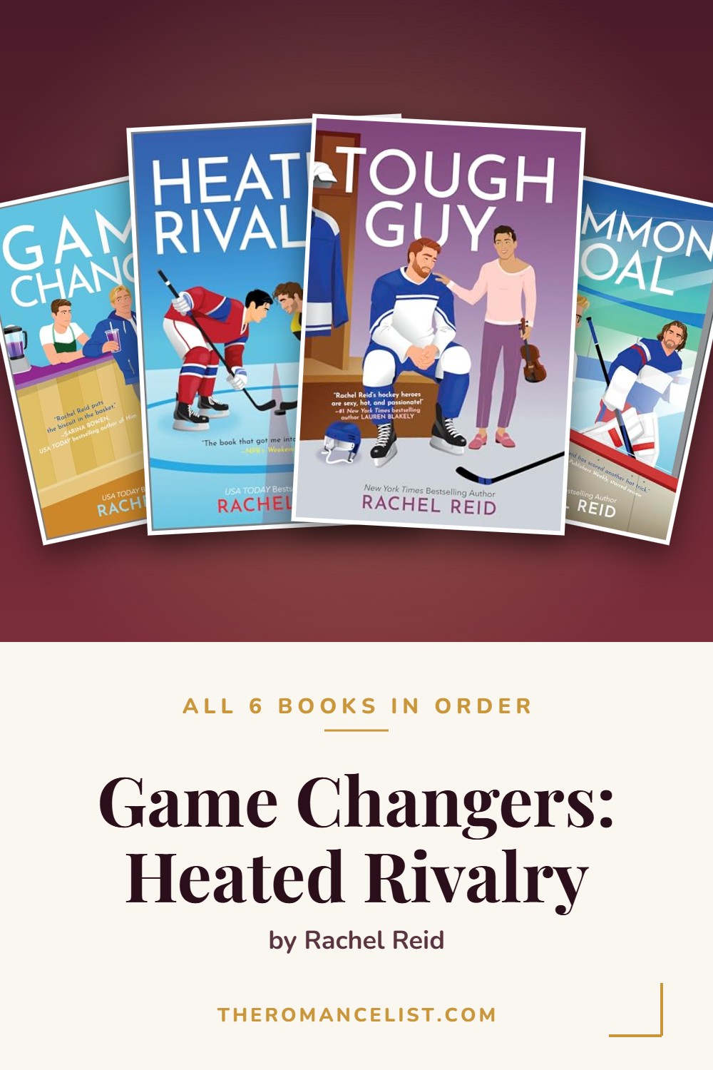 Game Changers: Heated Rivalry by Rachel Reid — books in order
