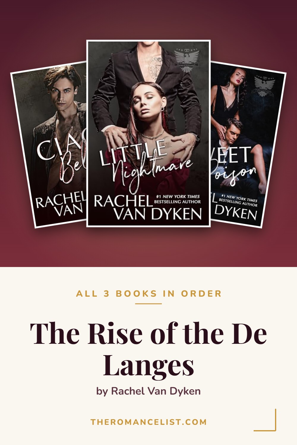 The Rise of the De Langes by Rachel Van Dyken — books in order
