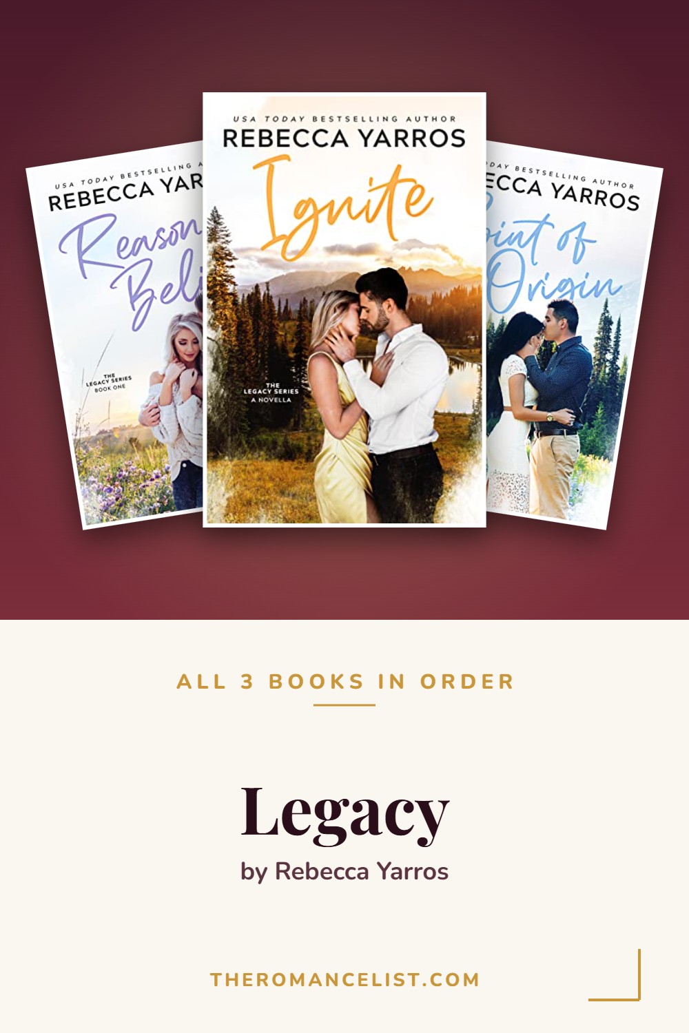 Legacy by Rebecca Yarros — books in order