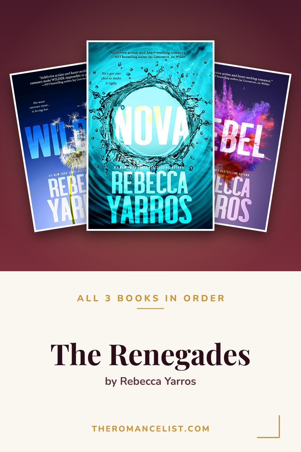 The Renegades by Rebecca Yarros — books in order