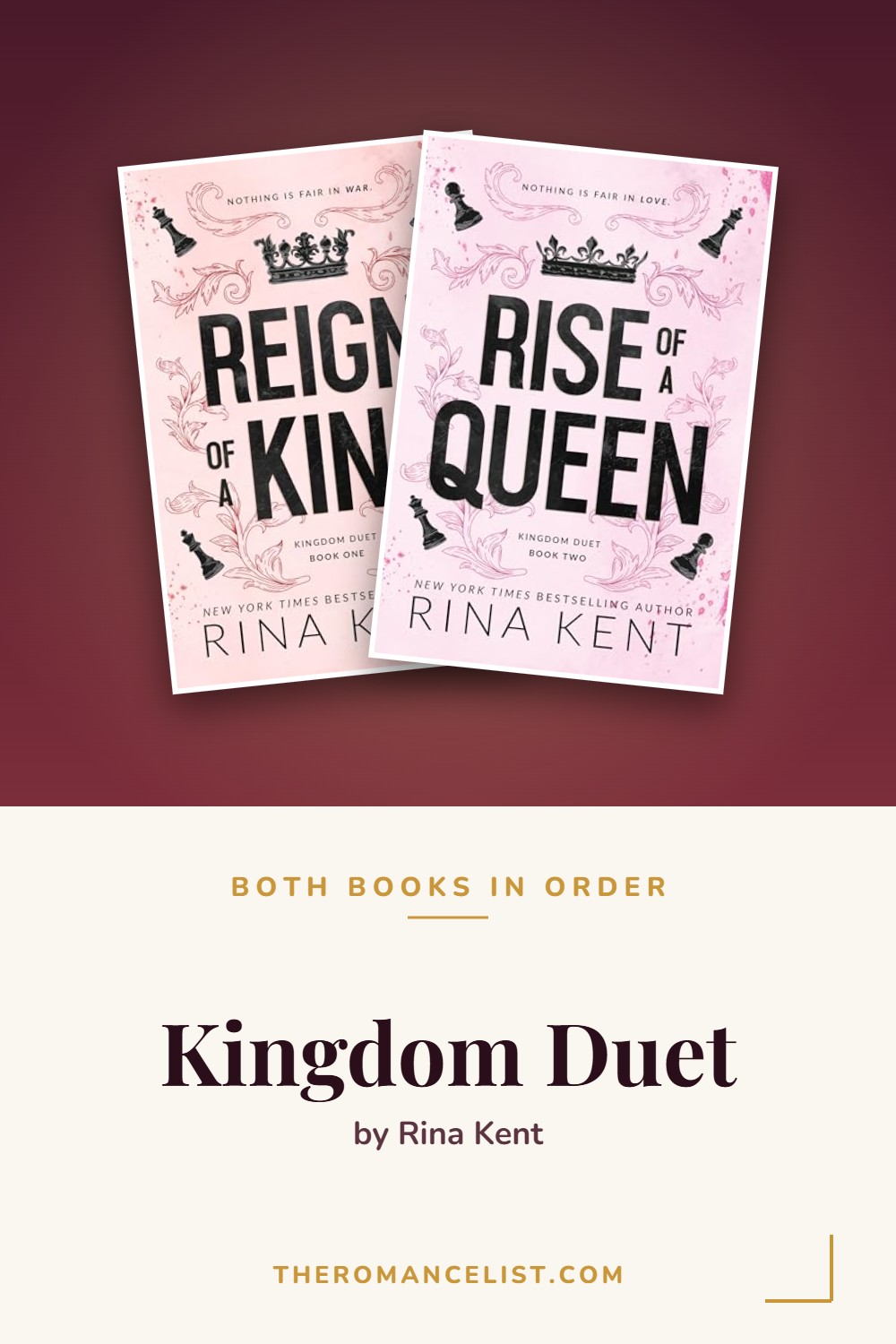 Kingdom Duet by Rina Kent — books in order