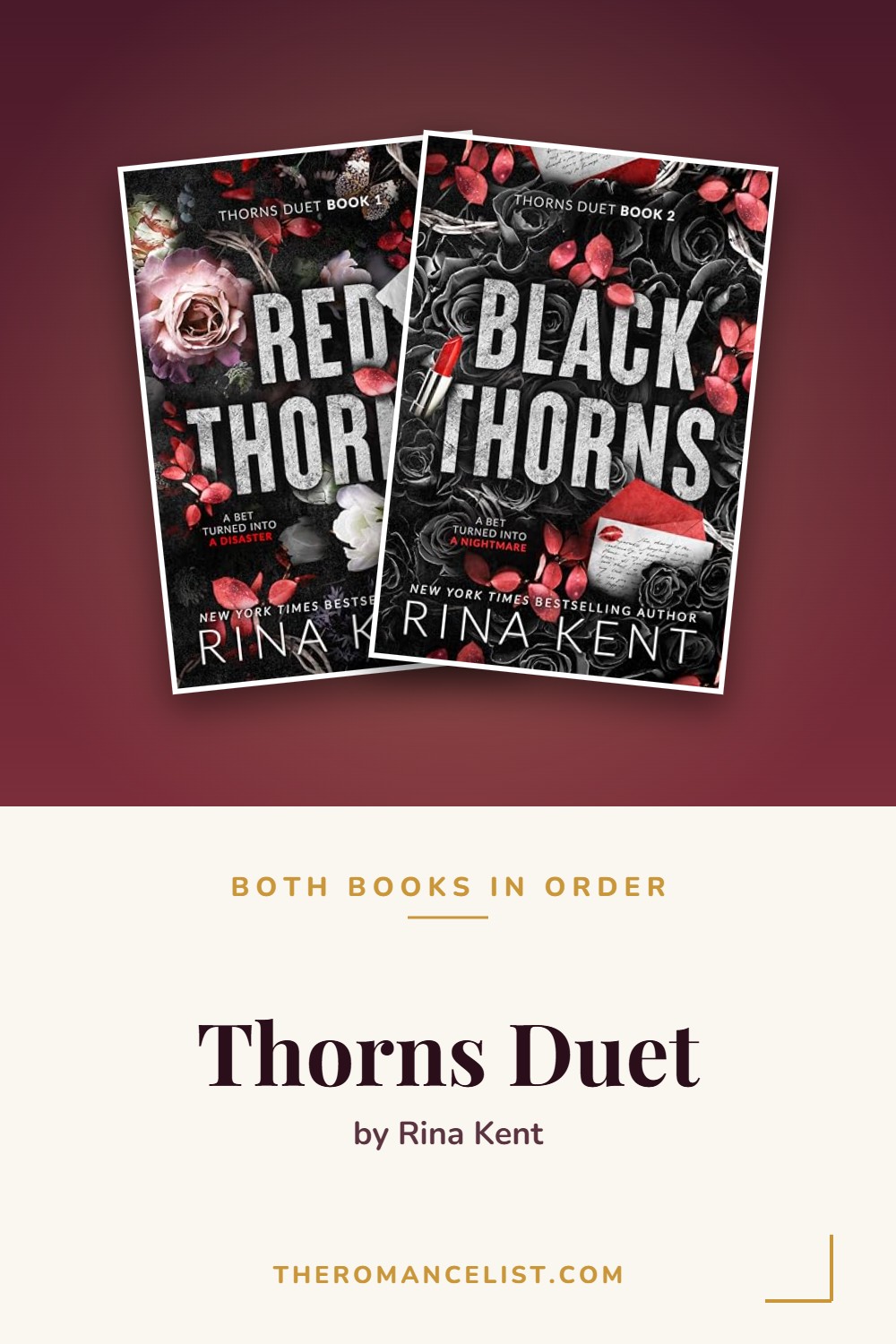 Thorns Duet by Rina Kent — books in order