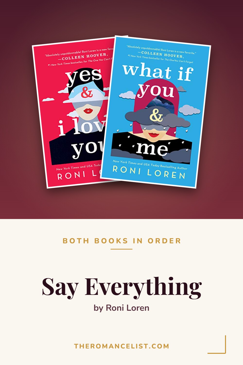 Say Everything by Roni Loren — books in order