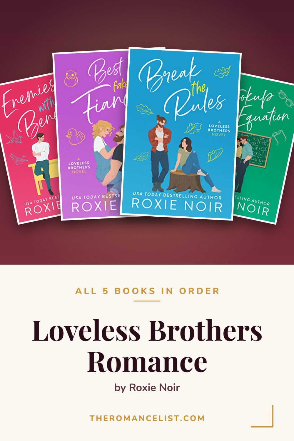 Loveless Brothers Romance by Roxie Noir — books in order