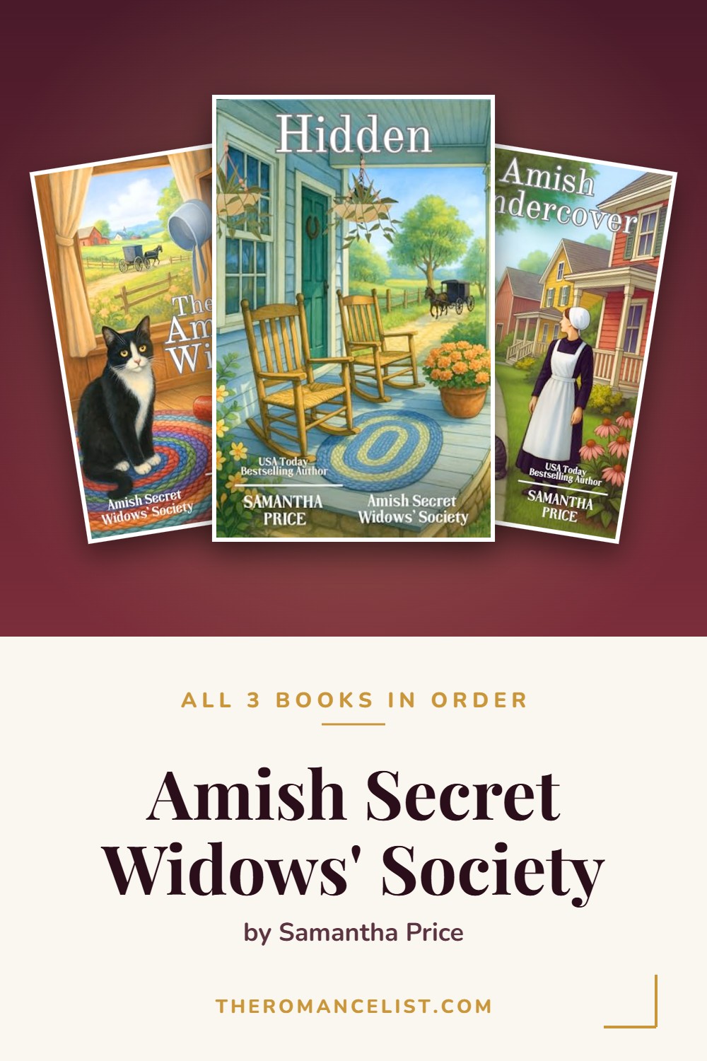 Amish Secret Widows' Society by Samantha Price — books in order