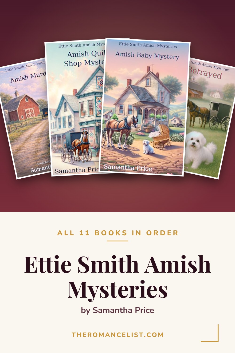 Ettie Smith Amish Mysteries by Samantha Price — books in order