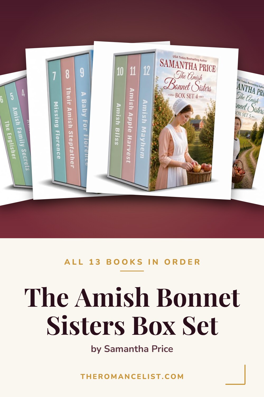 The Amish Bonnet Sisters Box Set by Samantha Price — books in order