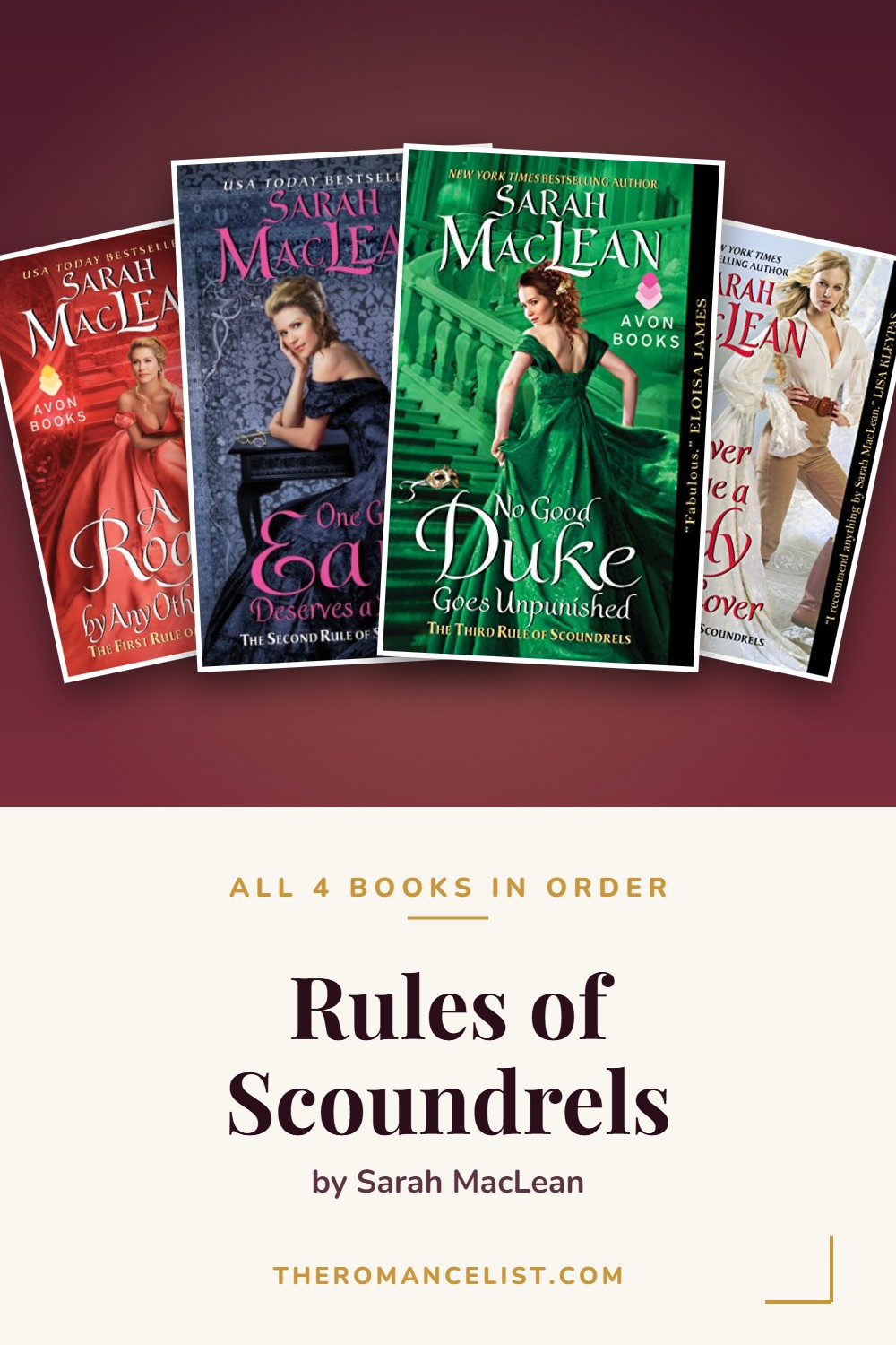 Rules of Scoundrels by Sarah MacLean — books in order