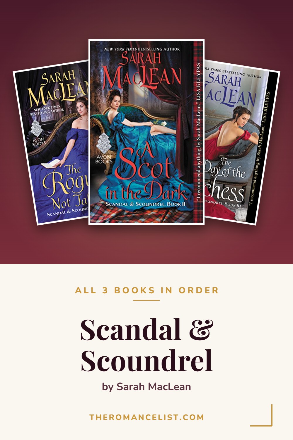 Scandal & Scoundrel by Sarah MacLean — books in order