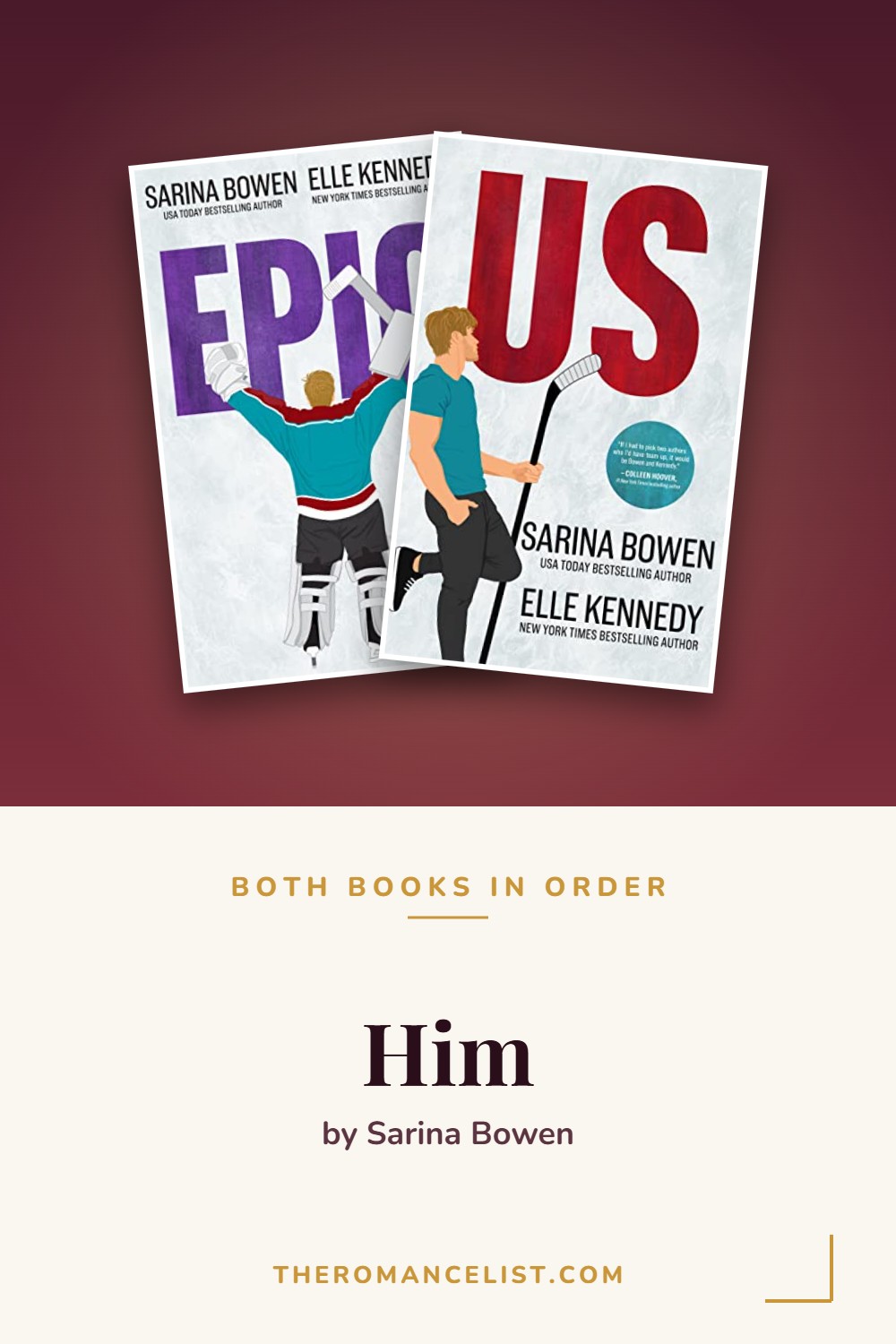 Him by Sarina Bowen — books in order