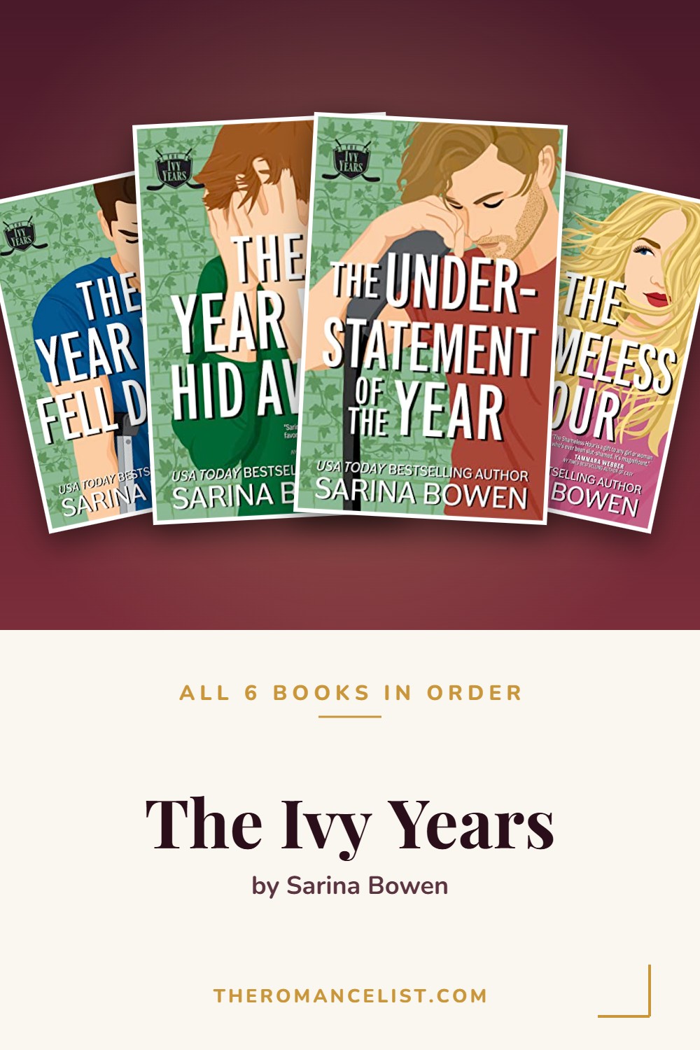 The Ivy Years by Sarina Bowen — books in order