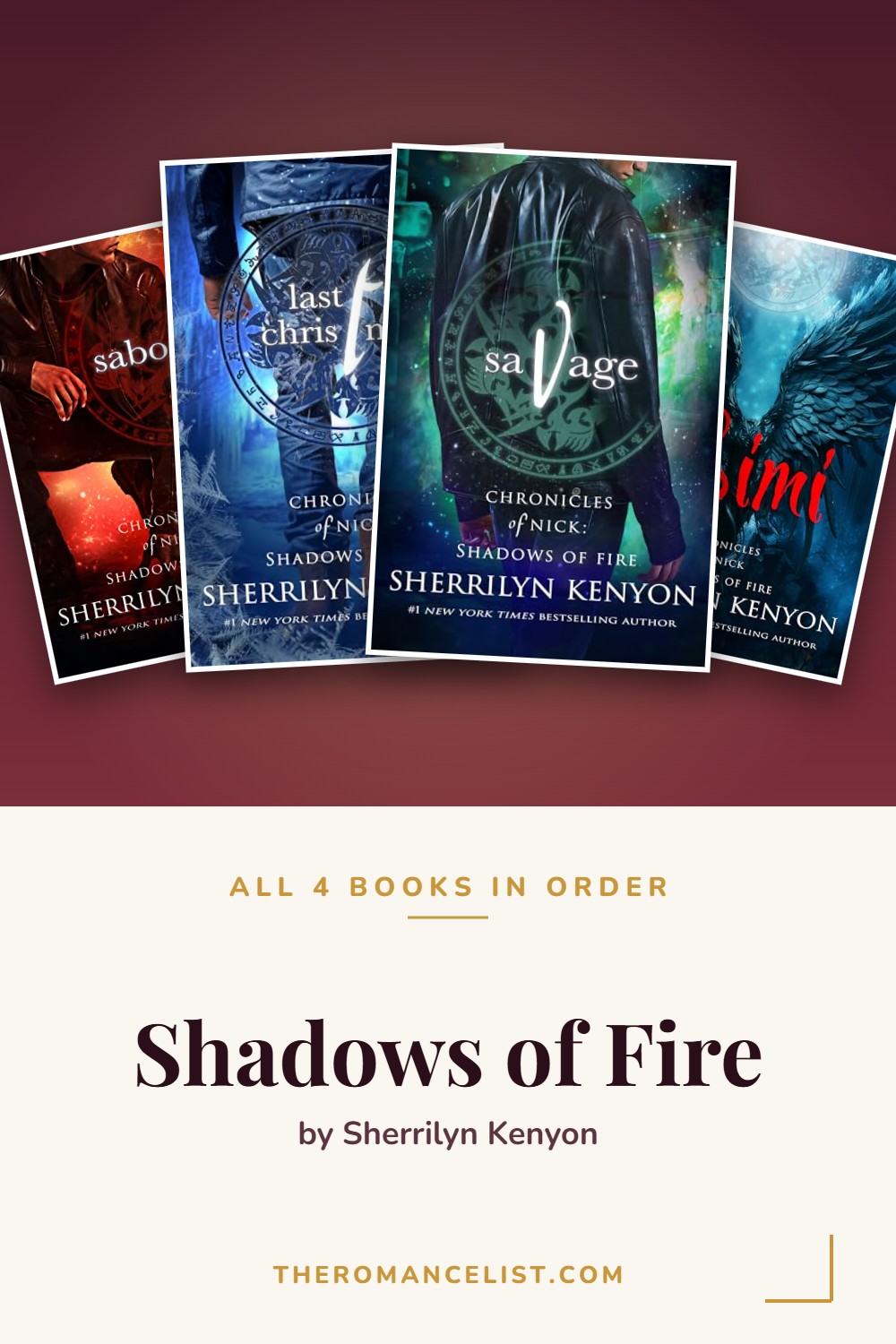 Shadows of Fire by Sherrilyn Kenyon — books in order