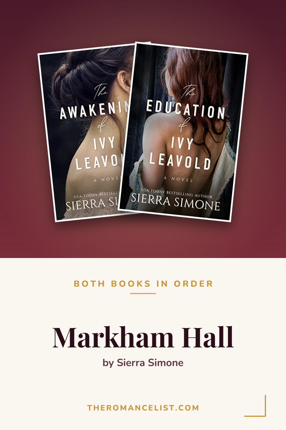 Markham Hall by Sierra Simone — books in order