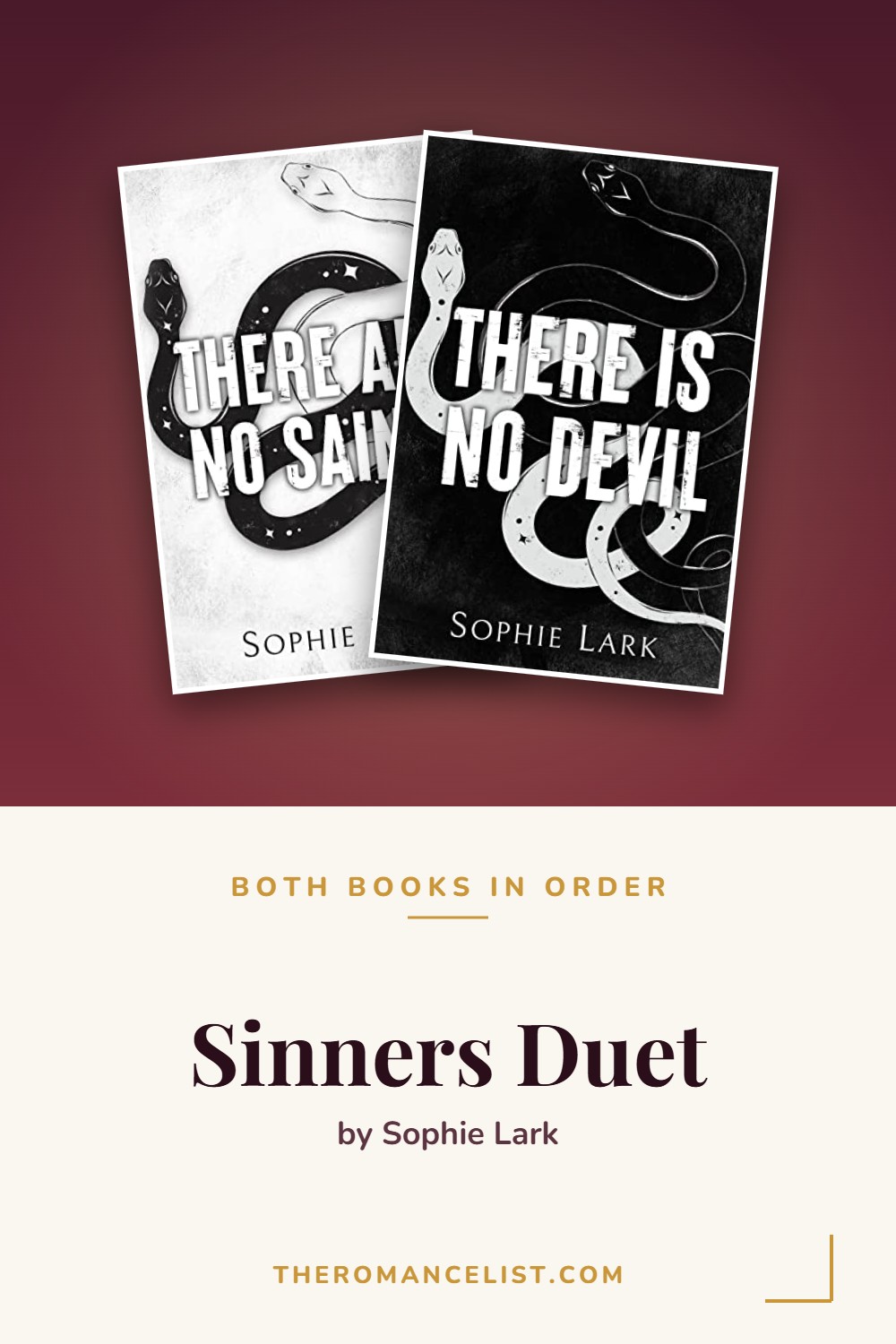Sinners Duet by Sophie Lark — books in order
